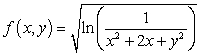 Find the domain of the function , and sketch it in the plane.