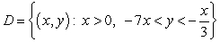 Find the range of the function restricted to the domain .