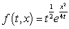 <strong>Which of the following functions satisfies the heat equation </strong> A) B) C) D) E) None of the above.