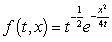<strong>Which of the following functions satisfies the heat equation </strong> A) B) C) D) E) None of the above.