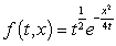 <strong>Which of the following functions satisfies the heat equation </strong> A) B) C) D) E) None of the above.