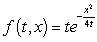 <strong>Which of the following functions satisfies the heat equation </strong> A) B) C) D) E) None of the above.