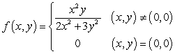 Determine whether the following function is continuous.