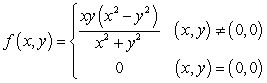 <strong>Which of the following functions is differentiable at the origin?</strong> A) B) C) D) E) None of the above