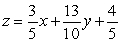 <strong>The plane best fits the points and if the sum of at these points is minimized by and The plane that best fits the points , , , and is:</strong> A) . B) . C) . D) . E) .