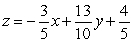 <strong>The plane best fits the points and if the sum of at these points is minimized by and The plane that best fits the points , , , and is:</strong> A) . B) . C) . D) . E) .