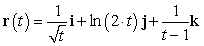Find the domain of the vector-valued function .