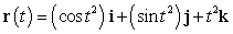 Find the point of intersection between the curve and the plane .