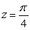 Find the point of intersection between the curve and the plane .