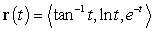 Find a parametric equation for the tangent line to the path at the point where .