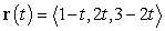 Find an arc length parametrization for the line .
