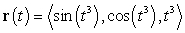 Find an arc length parametrization of the curve .