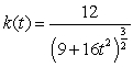 <strong>The curvature of at the point is:</strong> A) . B) . C) . D) . E) .