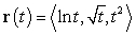 A particle moves along the curve . Compute the velocity and acceleration vectors at .