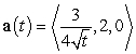 <strong>A particle moves so that , , and . The location of the particle at time is:</strong> A) . B) . C) . D) . E) The data are not sufficient to give an answer.
