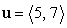 Express as a linear combination of the two vectors and .