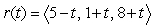For the plane and the line : , find the scalar form of the equation of the plane that contains and is orthogonal to .