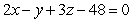 <strong>Let be the line and be the plane . </strong> A) Find the point of intersection of and . B) Find an equation of the plane (in scalar form) that passes through the point and is orthogonal to .