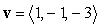 Find an equation of the plane passing through the points and and with the vector lying on the plane.