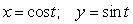 <strong>The right hyperbola is parametrized by which of the following equations?</strong> A) B) C) D) E)