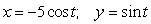 <strong>The right hyperbola is parametrized by which of the following equations?</strong> A) B) C) D) E)