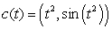 Calculate the area under the parametrized curve given by for .
