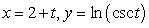 Find the arc length of the parametric curve for .
