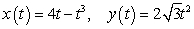 Find the arc length of the loop of the curve given by the parametric equations .