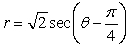 <strong>Match the polar equations with their Cartesian form</strong> A) B) C) D) i) ii) iii) iv)