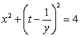 <strong>The equation of in Cartesian coordinates is which of the following?</strong> A) B) C) D) E) none of the above.