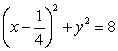 <strong>The equation of in Cartesian coordinates is which of the following?</strong> A) B) C) D) E) none of the above.