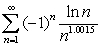 <strong>Which one(s) of the following series is(are) conditionally convergent?</strong> A) B) C) D) E) C and D