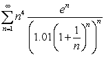 Does the series converge or diverge?