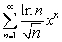 <strong>The values of for which the series converges are:</strong> A) . B) . C) . D) . E) .