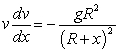 <strong>An object of constant mass is projected away from the earth with initial velocity in a direction perpendicular to the earth's surface. Assuming there is no air resistance and considering the variation of the earth's gravitational field as a function of the altitude above the earth's surface, the velocity of the object satisfies the differential equation , where is the radius of the earth. </strong> A) Solve for the velocity as a function of . B) What is the maximum altitude of the object if its initial velocity is ? C) Find the escape velocity, that is, the least initial velocity for which the body will not return to the earth. (Hint: find such that .)