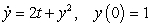 Use Euler's method with to approximate , where is the solution of the initial value problem .