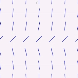 <strong>Match the differential equation with its slope field.</strong> A) B) C) i) ii) iii)