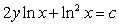 <strong>Solving the differential equation , we obtain the solution:</strong> A) . B) . C) . D) . E) .