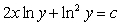 <strong>Solving the differential equation , we obtain the solution:</strong> A) . B) . C) . D) . E) .