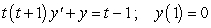 Solve the initial value problem .