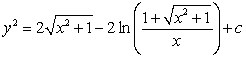 <strong>The curves orthogonal to the solutions of are:</strong> A) . B) . C) . D) . E) none of the above.