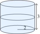 A water tank is a cylinder 4 ft in diameter, standing on its base. If water fills the tank to a depth of 3 ft, what is the magnitude of the force exerted on the side of the tank? (The density of the water is .)