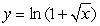 A thin plate shown in the figure below, bounded by the curves , , and is submerged vertically in water, with its top level with the water's surface. Calculate the fluid force on a side of the plate. (The density of water is )