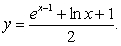 <strong>In the following figure, the centroid of the region enclosed by the graphs of , and lies on: </strong> A) the line B) the line C) the line D) the graph of E) the graph of