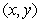 Four particles with masses of 4, 5, 7, and 3 are located respectively at and . Find such that the center of mass of the system is located at the point .