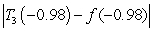 Compute for centered at . Use the error bound to find the maximum possible size of error of .