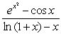 <strong>The quotient is equal to:</strong> A) where B) where C) where D) where E) none of the above.
