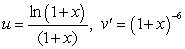 <strong>To evaluate the integral by Integration by Parts, the convenient choice is</strong> A) B) C) D) E)