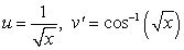 <strong>To evaluate the integral using Integration by Parts, we should choose:</strong> A) . B) . C) . D) . E) .