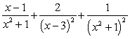 <strong>The partial fraction decomposition of is:</strong> A) . B) . C) . D) . E) .